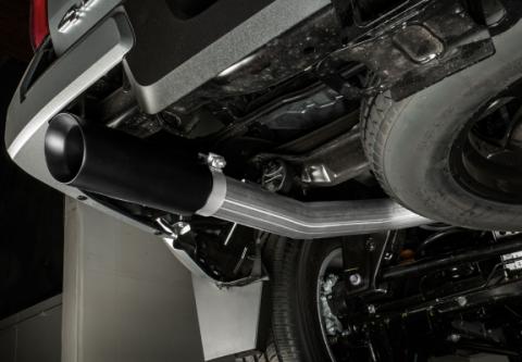 24-Present Toyota Tacoma Rear Exit Cat Back Exhaust with Black Tip Stillen
