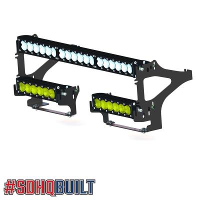 16-23 Tacoma Behind The Grille Dual 10 Inch LED Light Bar Mount SDHQ Offroad