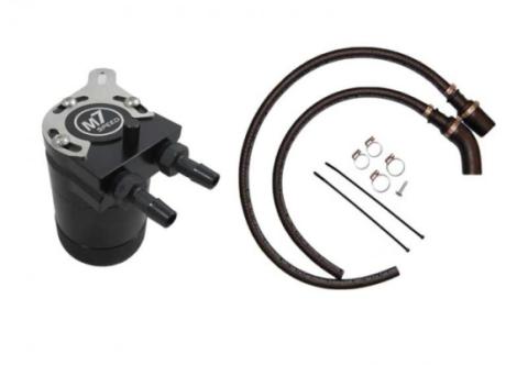 Billet Black Aluminum Oil Catch Can Tank Kit with Pre Made Hose Assemblies 09-14 Clubman 11-14 Hatchback 12-15 Coupe 12-15 Convertible 12-15 Roadster M7 Speed