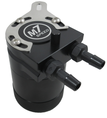 Billet Black Aluminum Oil Catch Can Tank Kit with Pre Made Hose Assemblies 09-14 Clubman 11-14 Hatchback 12-15 Coupe 12-15 Convertible 12-15 Roadster M7 Speed