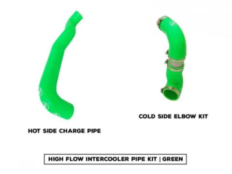 High Flow Intercooler Hose Kit Fits all R55- R59 S Turbo Cars Green M7 Speed