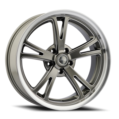 Ridler Wheels Aluminum Wheels 606 GY 18x9.5 Grey Milled Spokes-Diamond Lip 5 On 114.3 Bolt Pattern 0 Offset