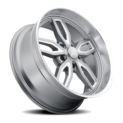 Ridler Wheels Aluminum Wheels 608 GY 18x8 Grey Milled Spokes-Diamond Lip 5 On 114.3 Bolt Pattern 0 Offset