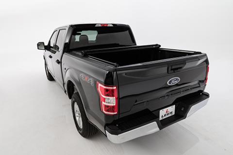 99-16 Ford F-250/F-350 Super Duty Tonneau Cover Truck Bed Topper Soft Roll Up 6 Foot 9 Inch Black Leer