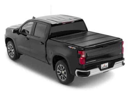 15-25 Colorado/Canyon 3 Panel Hard Folding Tonneau Cover Truck Bed Topper 5 Foot 2 Inch Black Leer
