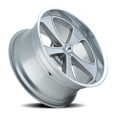Ridler Wheels Aluminum Wheels 645 GY 17x7 Grey Machined Face-Polished Lip 5 On 114.3 Bolt Pattern 0 Offset
