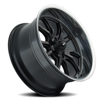 Ridler Wheels Aluminum Wheels 650 MB 20x10 Matte Black Polished Lip 5 On 114.3 Bolt Pattern 0 Offset