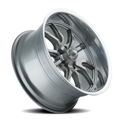Ridler Wheels Aluminum Wheels 650 GY 17x7 Grey Polished Lip 5 On 114.3 Bolt Pattern 0 Offset
