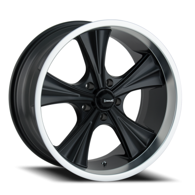 Ridler Wheels Aluminum Wheels 651 MB 22x9.5 Matte Black Machined Lip 5 On 114.3 Bolt Pattern 18 Offset