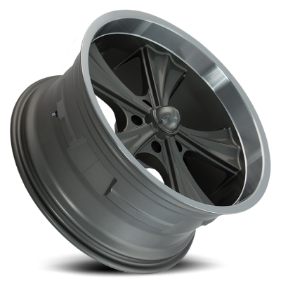 Ridler Wheels Aluminum Wheels 651 GY 18x9.5 Grey Machined Lip 5 On 127 Bolt Pattern 0 Offset