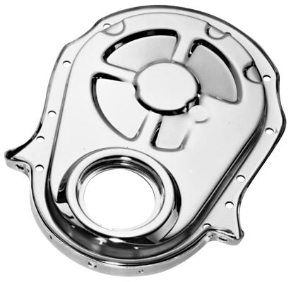 Engine Timing Chain Cover Chrome Steel Fit BB Chevy Crankshaft Seal Included Proform