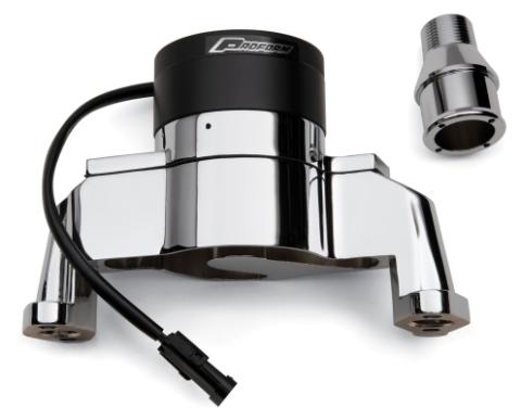 Electric Engine Water Pump Aluminum Polished Finish Fits SB Chevy Engines Proform