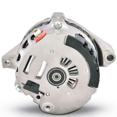 CS130 Alternator 160 AMP Satin Finish 1-Wire GM CS130 Style w/ Internal Regulator, V-Pully, and External Fan Proform
