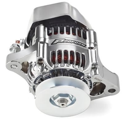 50-Amp Mini Alternator Chrome Finish 1 Wire