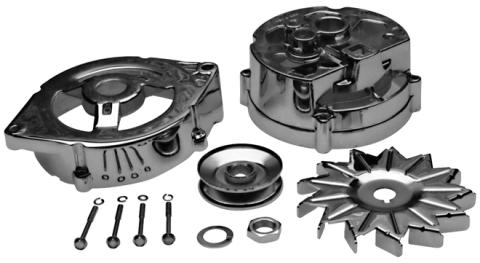 Alternator Case Kit Chrome For GM 66 to 72 using Ext. Reg. (excl. 70 AMP Alts) Proform