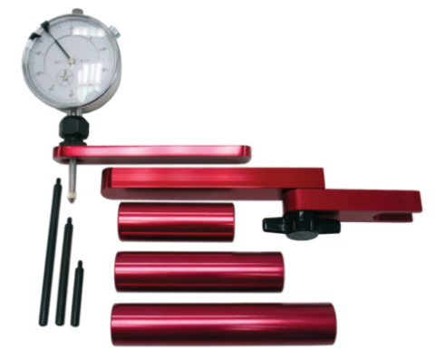 Pinion Depth Setting Tool Universal Dial Indicator 0-1.000 Inch Range Reads in 0.001 Increment Billet Aluminum Red Anodized Proform