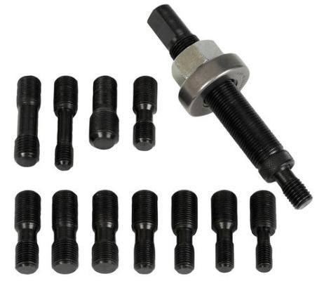 Harmonic Balancer Installation Tool Kit Fits GM, Ford, Mopar, and Metric Cranks Steel Proform
