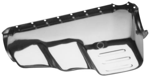 Engine Oil Pan Street Type Unit Chrome Plated Steel Fits Big Block Chevy Proform
