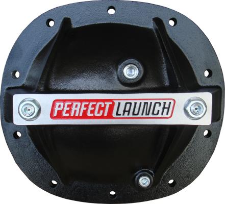 Differential Cover Perfect Launch Model Fits GM 7.5 Aluminum Black Proform