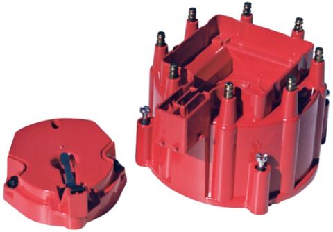 Engine Distributor Cap and Rotor Kit Fits GM HEI Dist w/Internal Coil Red Proform