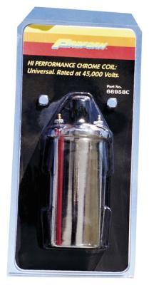 Chrome Ignition Coil Universal High Performance 45,000 Volt Canister Style Proform