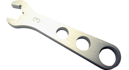 Aluminum AN Hex Wrench 3AN .50 Inch Fittings Clear Anodized Aluminum Proform