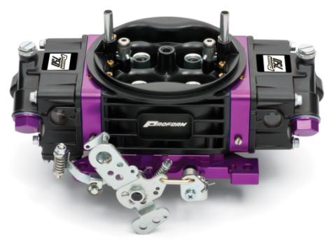 Black Race Series Carburetor 750 CFM Mechanical Secondary Black/ Purple Proform