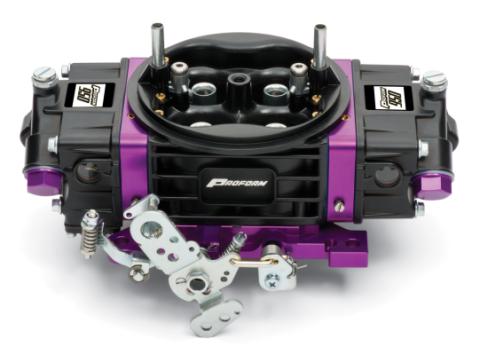 Black Race Series Carburetor 950 CFM Mechanical Secondary Black/ Purple Proform