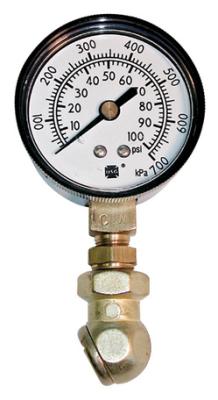 Tire Pressure Gauge 0-100 PSI Range Analog Reads in 2lb Increments 2-1/2 Diameter Proform