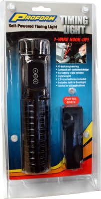 1-Wire Timing Light Self-Powered With 2 D-Size Batteries Simple One Wire Hook-Up Proform