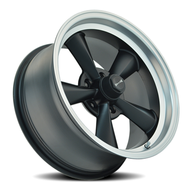 Ridler Wheels Aluminum Wheels 675 MB 17x7 Matte Black Machined Lip 5 On 114.3 Bolt Pattern 0 Offset