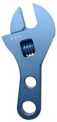 Adjustable AN Fitting Wrench Compact Stubby Design 3AN-8AN Blue Anodized Billet Aluminum Proform