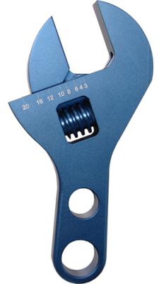 Adjustable AN Fitting Wrench Compact Stubby Design Fits AN Fitting Sizes 10AN-20AN Blue Anodized Billet Aluminum Proform
