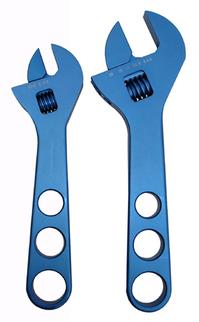 Adjustable AN Fitting Wrench Set Aluminum Blue Anodized Complete Set Proform