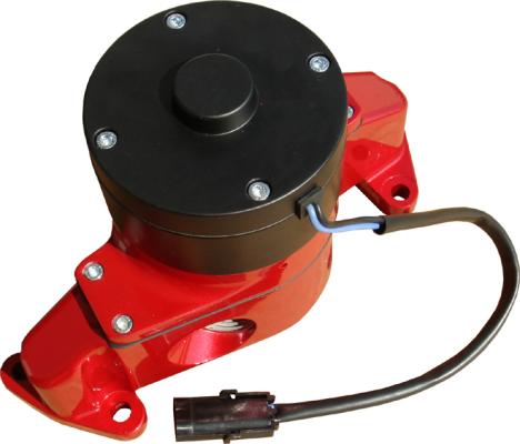 Electric Engine Water Pump Aluminum Red Powder Coat Fits SB Ford Engines Proform