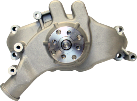 Engine Water Pump Mechanical Long Style High Flow Model Satin BB Chevy Proform