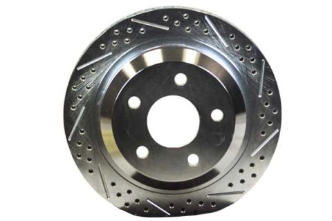 Rear Rotor Replacement 12 Inch Slot Drill W/Zinc Passenger Side BAER Brakes