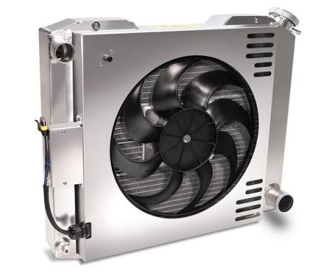 Slim-Fit Radiator System Universal GM Style 17.0 Inch Core Manual Transmission Proform