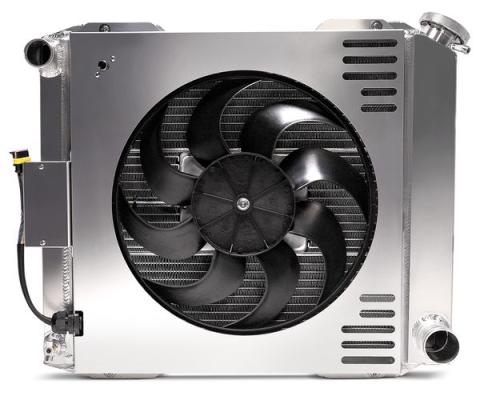 Slim-Fit Radiator System Universal GM Style 17.0 Inch Core Manual Transmission Proform