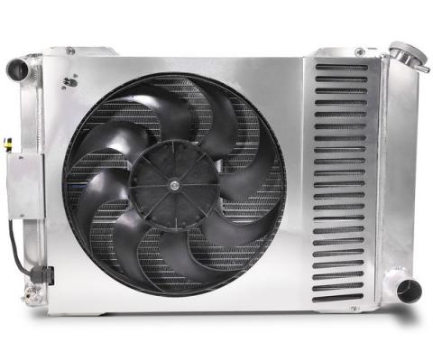 Slim-Fit Radiator System Mopar 1970-74 E-Body, 1960-88 A/B-Body, 1959-60 El Camino, 1966-67 Chevelle/El Camino/Malibu Manual Transmission Proform