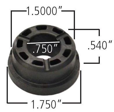 Delrin Control Arm Bushing 1.750 Inch Large OD 1.500 Inch Small Od.750 Inch Id .990 Inch OAL Ridetech