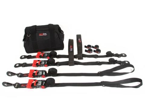 Ultimate 1.5 Inch Tire Bonnet Kit Black SpeedStrap
