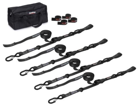 Motorcycle Tie-Down Kit Black SpeedStrap