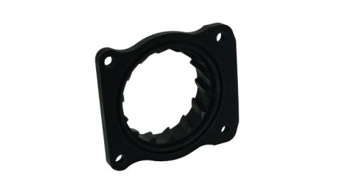Throttle Body Spacer 1 Inch 04-12 Ford F-150/F-250/F-350/Expedition/Mark LT Black Volant