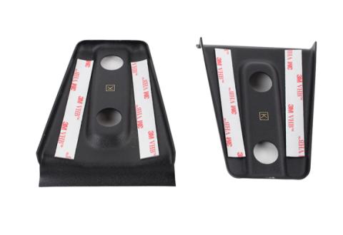 Jeep JK Hood Hinge Overlays Pair 07-18 Wrangler JK Textured Black Kentrol