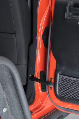 Jeep JK Body Door Hinge Set 8 Pieces 4 Door 07-18 Wrangler JK Textured Black Kentrol