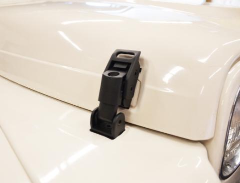 Jeep TJ Hood Catch Kit 97-06 Wrangler TJ Textured Black Kentrol