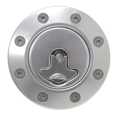 Billet Aluminum Gas Cap Universal Fit Locking Anodized Silver Cap 2 Keys Housing Neck And Gaskets Ridetech