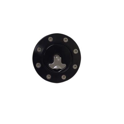 Billet Aluminum Gas Cap Universal Fit Locking Anodized Black Cap 2 Keys Housing Neck And Gaskets Ridetech