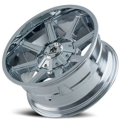 Mayhem Offroad Wheels Arsenal 8104 CH 20x10 Chrome -19 Off Set 5 Lug 4.75 BSM 87 Bore Cast Aluminum
